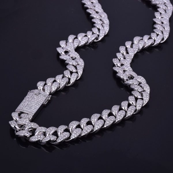 Men's Heavy Zircon Cuban Link Chain - Image 14