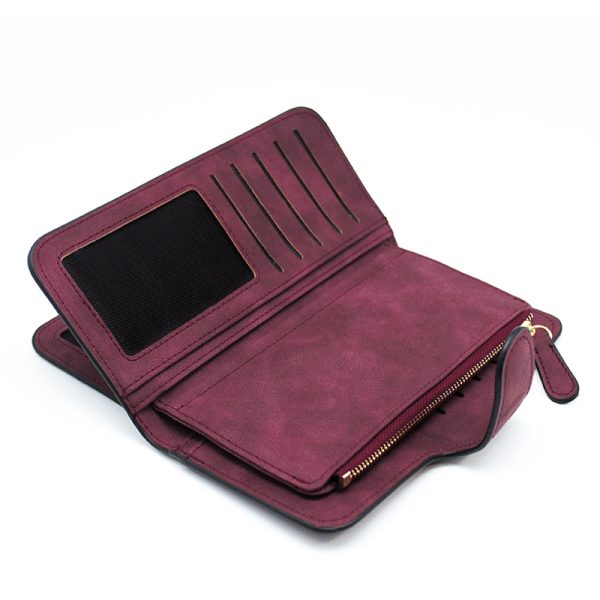 Women's Faux Suede Wallet - Image 4