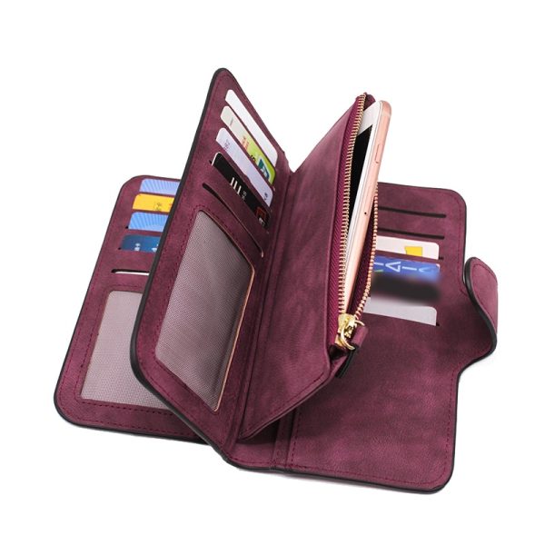 Women's Faux Suede Wallet - Image 5