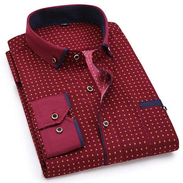 MEn's Casual Long Sleeve Shirt - Image 7