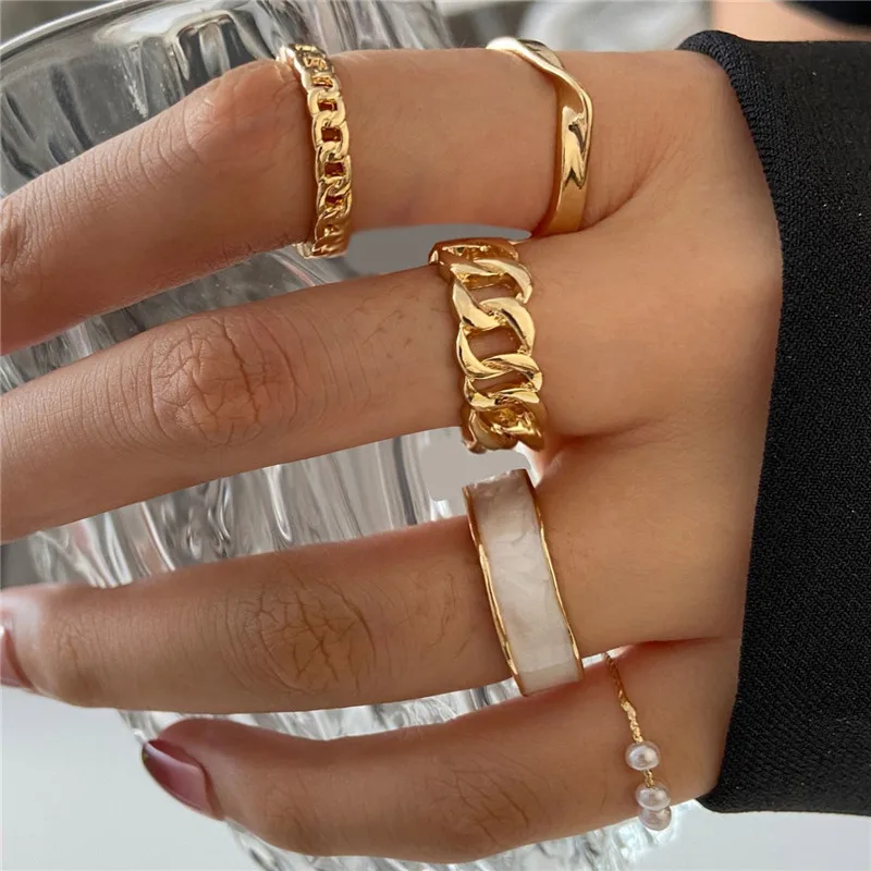 Women's Boho Rings Set