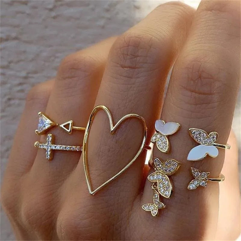 Women's Boho Rings Set