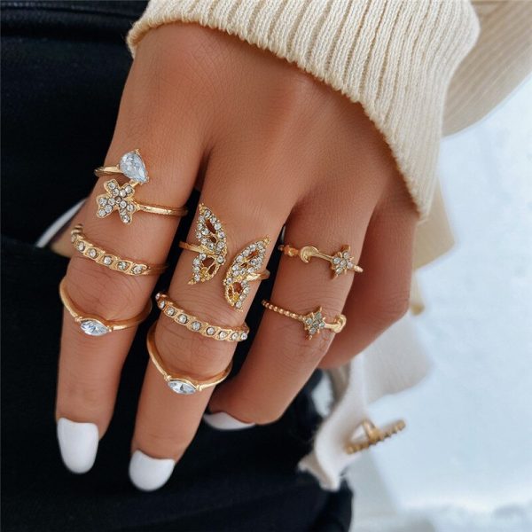 Women's Boho Rings Set - Image 6