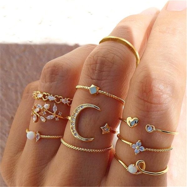 Women's Boho Rings Set - Image 4