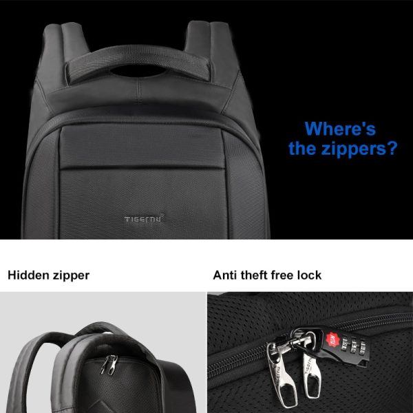 Water Repellent USB Backpack - Image 6