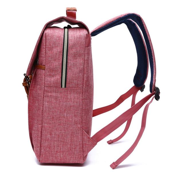 Preppy Style Casual Canvas Backpack - Image 5