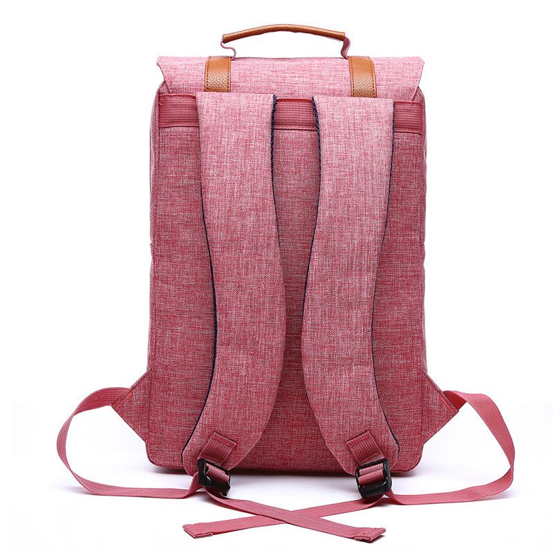 Preppy Style Casual Canvas Backpack