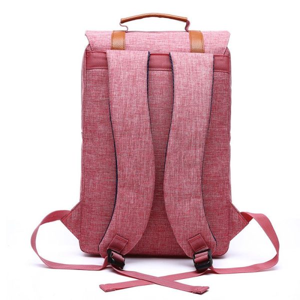 Preppy Style Casual Canvas Backpack - Image 4