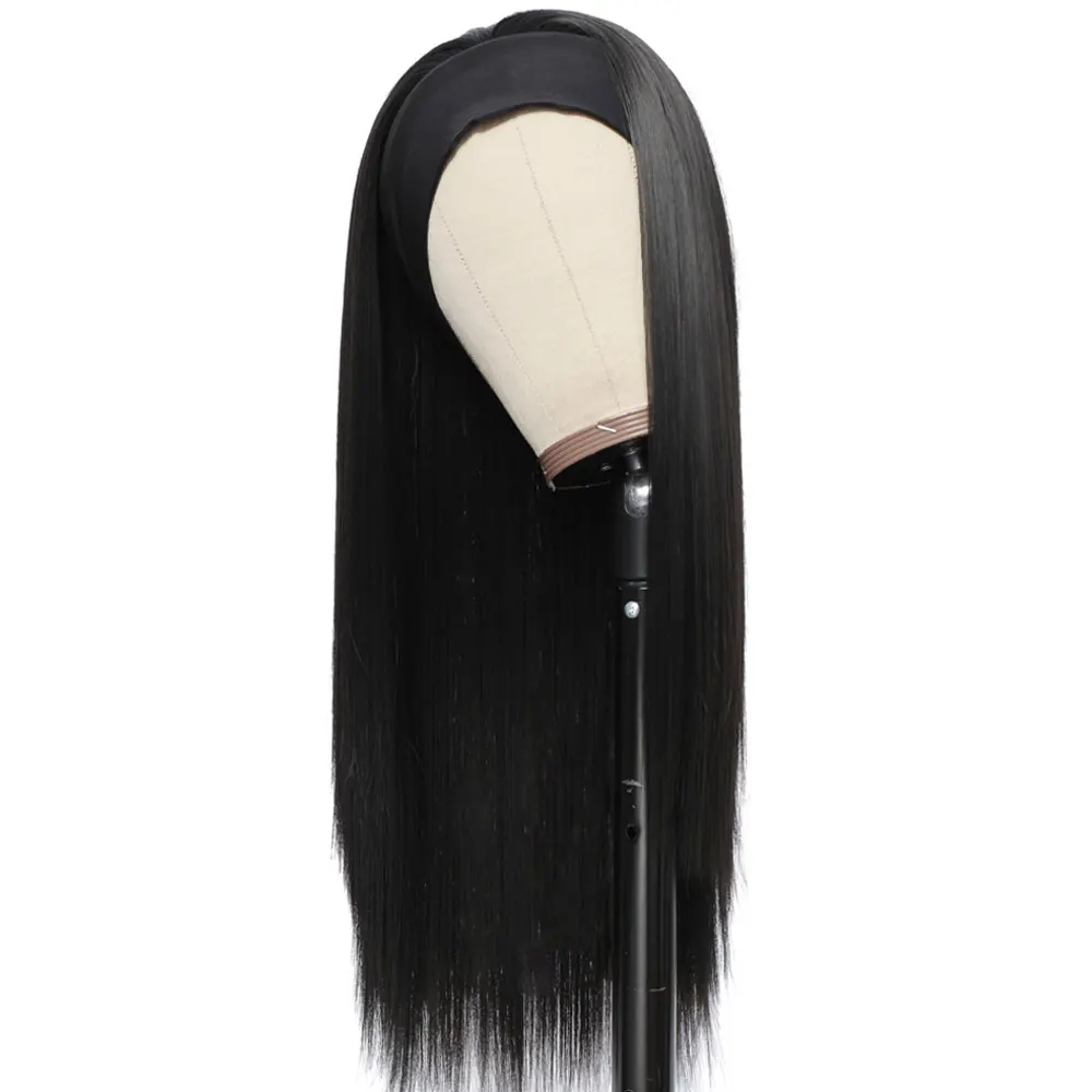 Long Straight Synthetic Hair Headband Wig