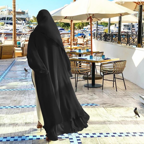 Women's Muslim Chiffon Abaya - Image 4