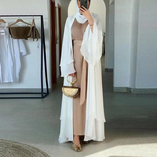 Women's Muslim Chiffon Abaya - Image 8