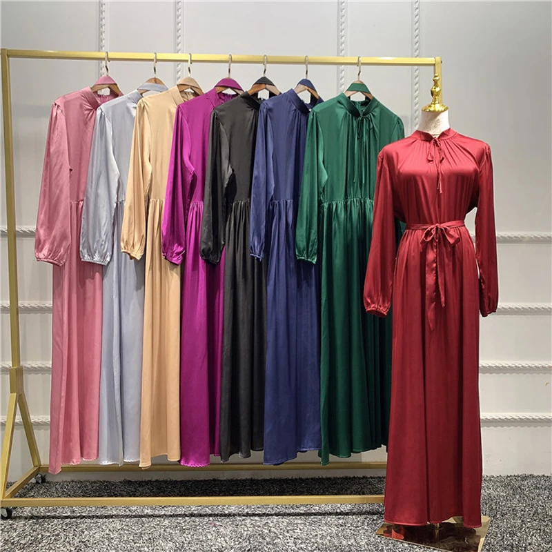 Women's Muslim Satin Abaya