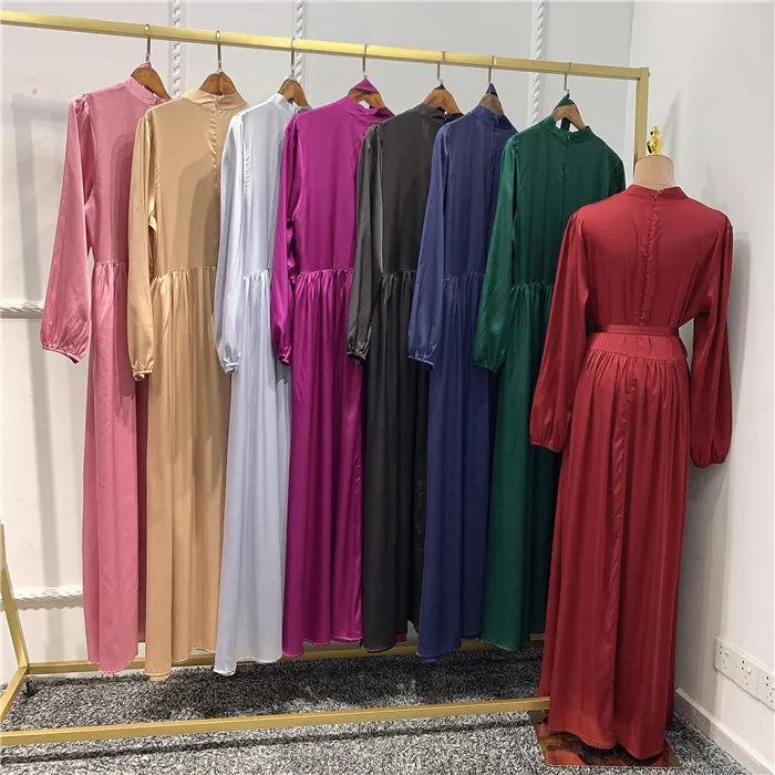 Women's Muslim Satin Abaya