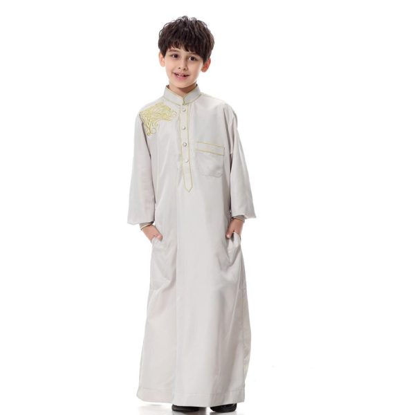 Boy's Muslim Long Kaftan - Image 5