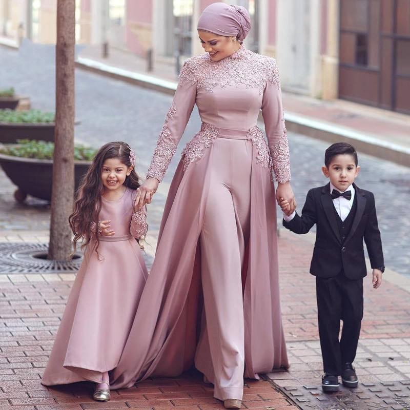 Women's Muslim Fashion Solid Jumpsuit