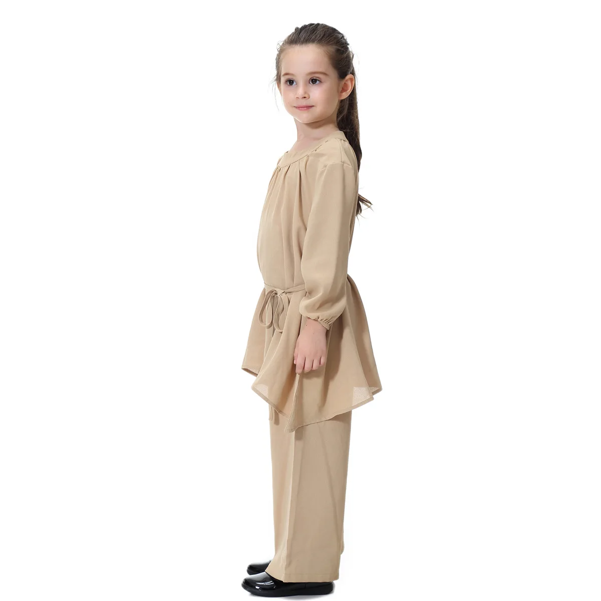 Girl's Muslim Solid Clothing Set