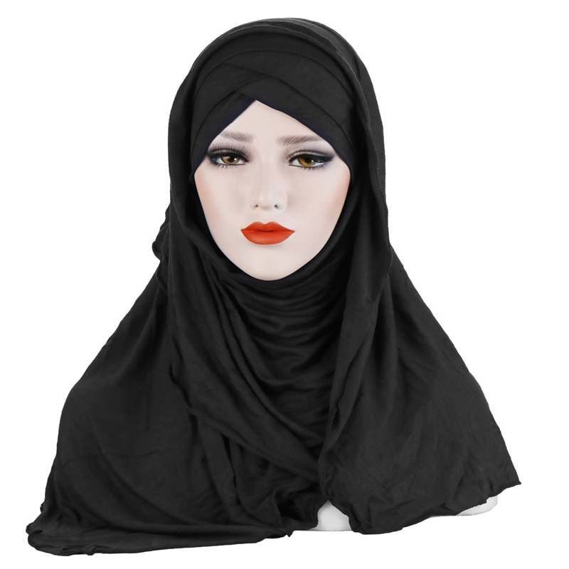 Women's Cotton Hijab and Cap Set