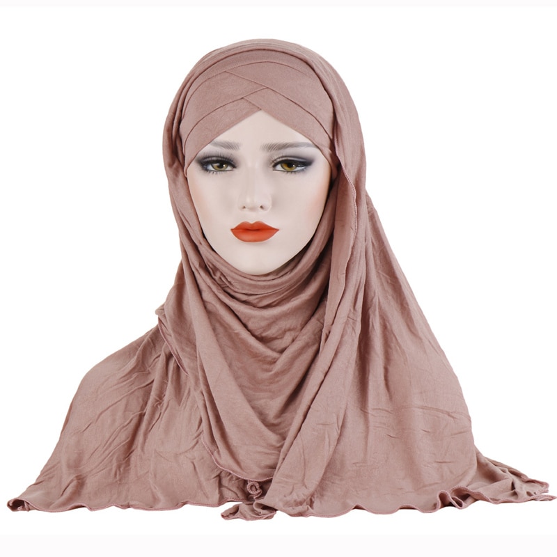 Women's Cotton Hijab and Cap Set