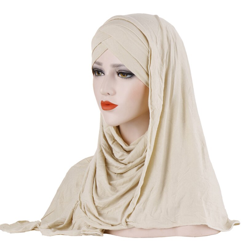 Women's Cotton Hijab and Cap Set