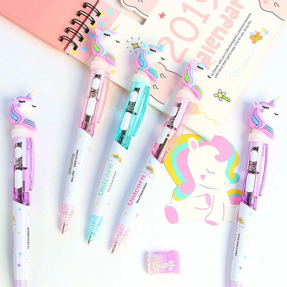 Creative Cartoon Light Unicorn Pen