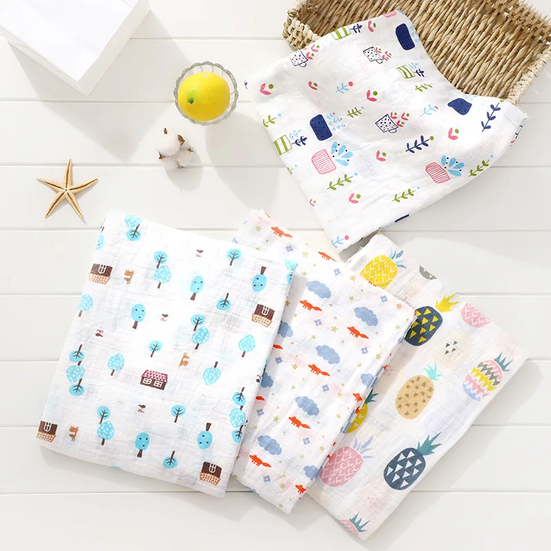 Baby Cotton Muslin Swaddle Blanket