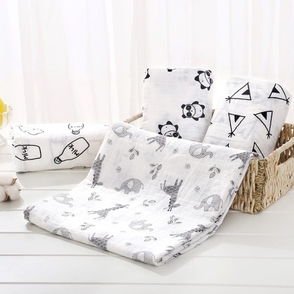 Baby Cotton Muslin Swaddle Blanket - Image 7