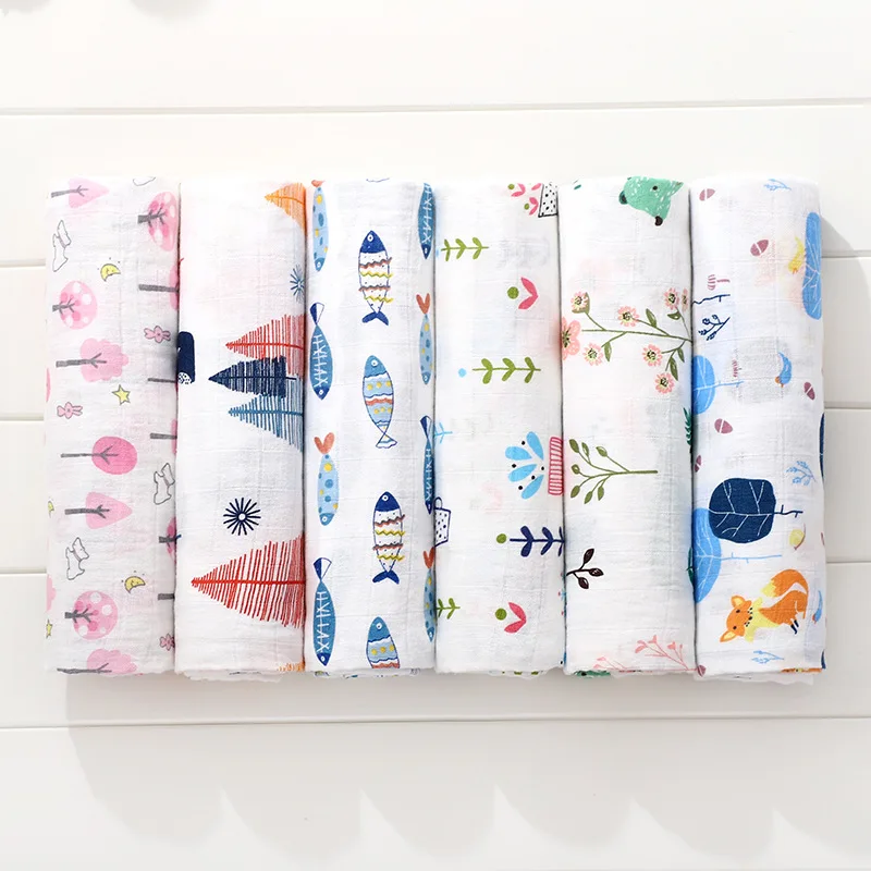 Baby Cotton Muslin Swaddle Blanket