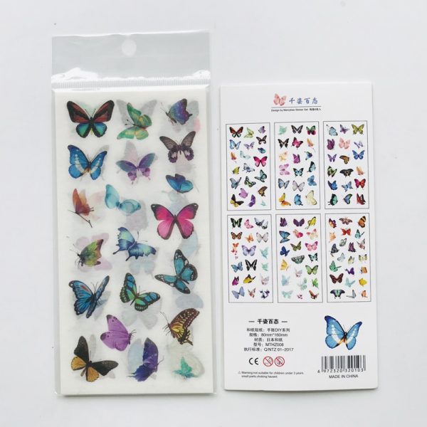 Flying Butterflies Washi Stickers - Image 5