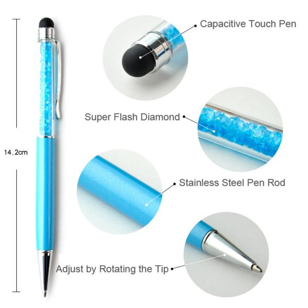 Set of 5 Diamond Crystal Ballpoint Pens - Image 6
