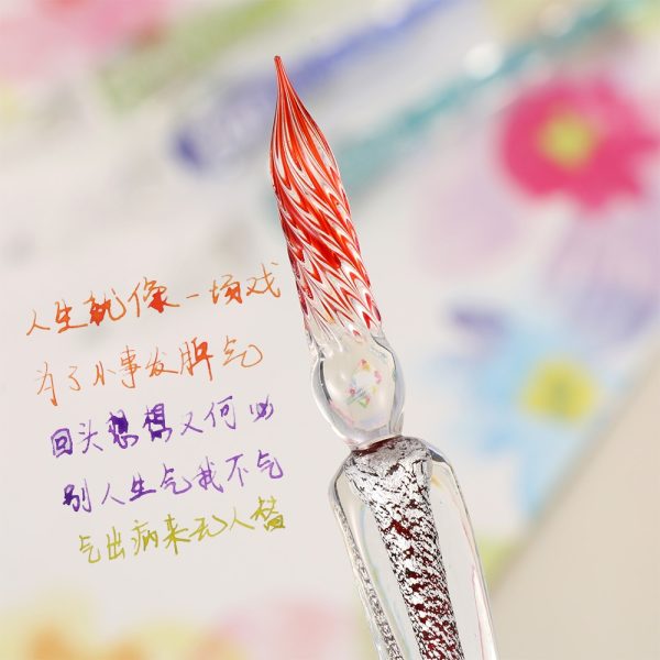 Vintage Glass Calligraphy Pen - Image 8