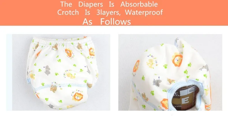 Baby Animal Reusable Diaper