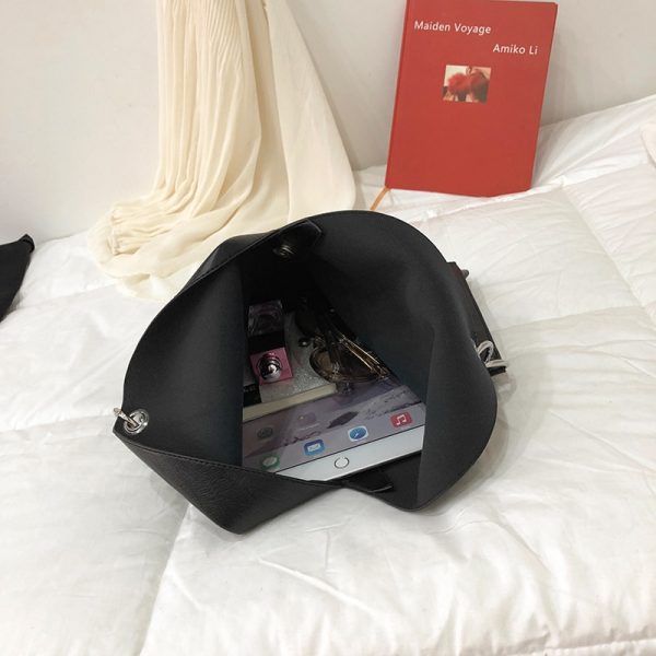 Leather Women's Handbag with Large Capacity - Image 5