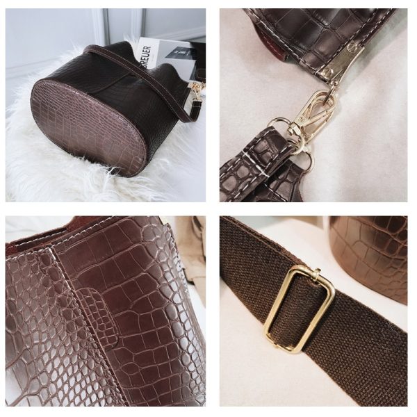 Women's Crocodile Crossbody Bag - Image 5