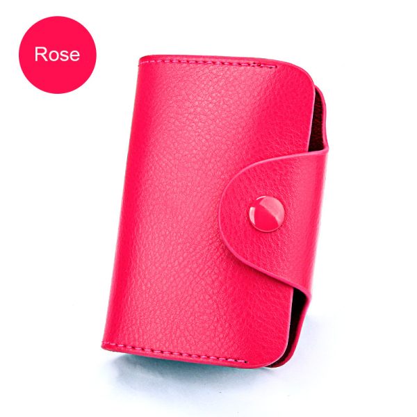 Business Colorful Genuine Leather Women's Card Holder - Image 8