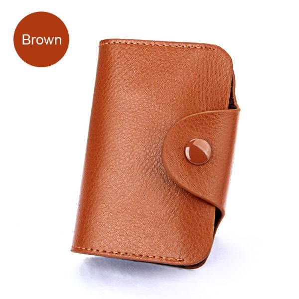 Business Colorful Genuine Leather Women's Card Holder - Image 5