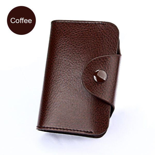 Business Colorful Genuine Leather Women's Card Holder - Image 4