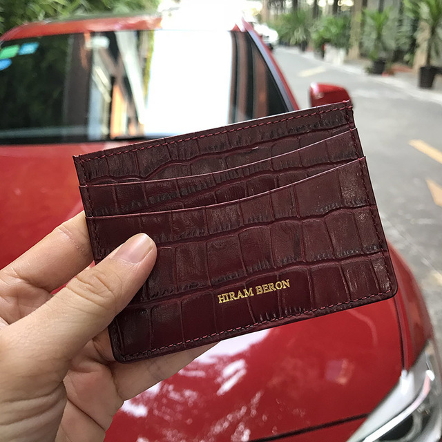 Elegant Patent Genuine Leather Women's Cardholder