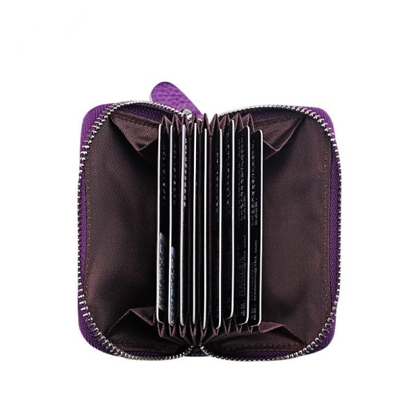 Fashion Split Leather Mini Card Holder - Image 4