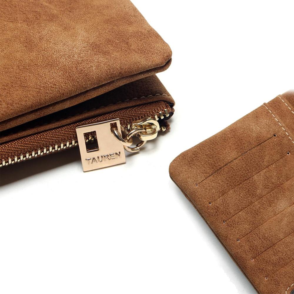 Women's Nubuck Leather Long Wallet