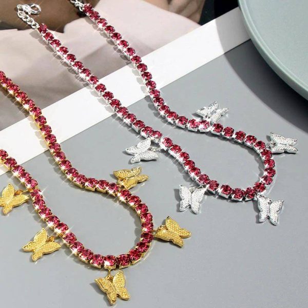 Vintage Butterfly Necklace - Image 9