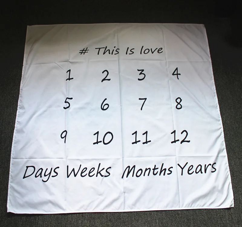 Baby Milestone Photography Blanket