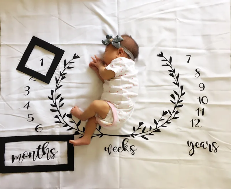 Baby Milestone Photography Blanket