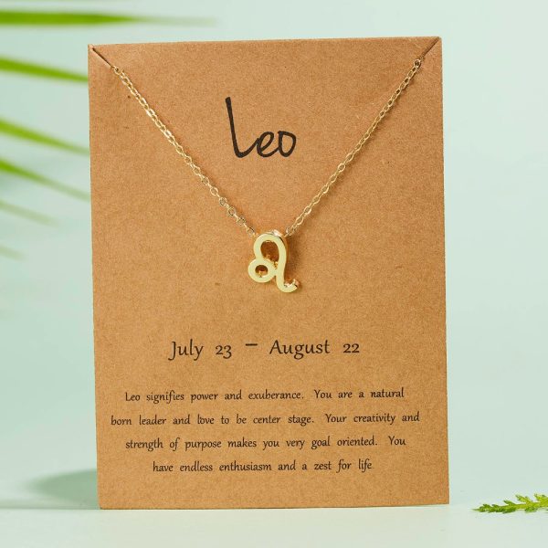 Women's Elegant Zodiac Sign Pendant Necklace - Image 13