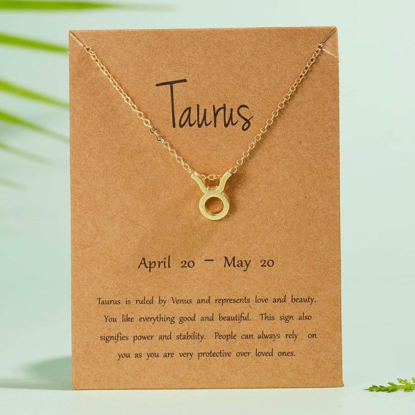 Women's Elegant Zodiac Sign Pendant Necklace - Image 9