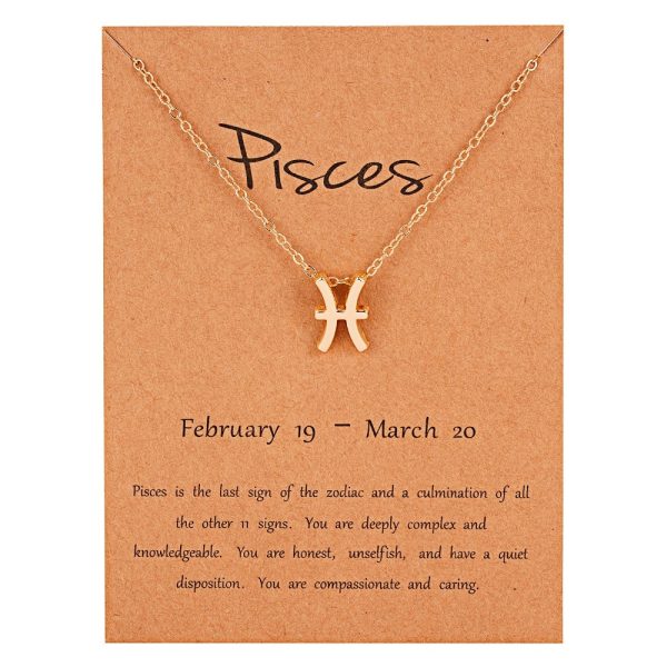 Women's Elegant Zodiac Sign Pendant Necklace - Image 11