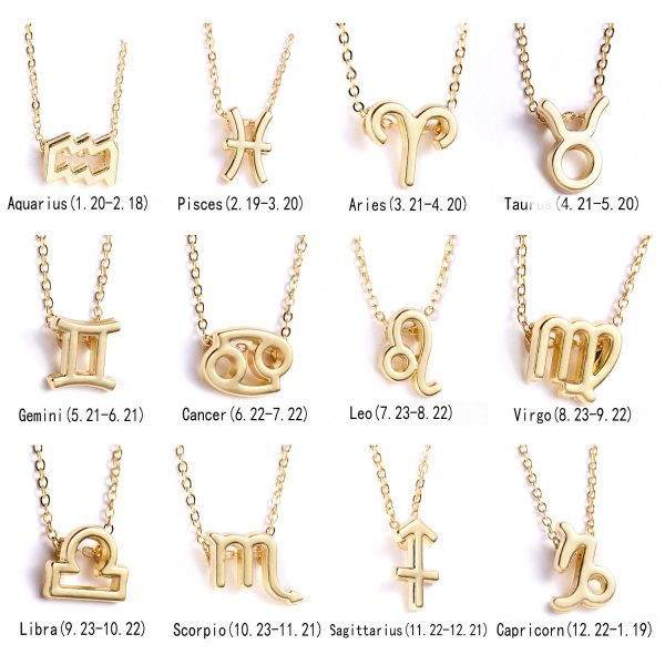 Women's Elegant Zodiac Sign Pendant Necklace - Image 5