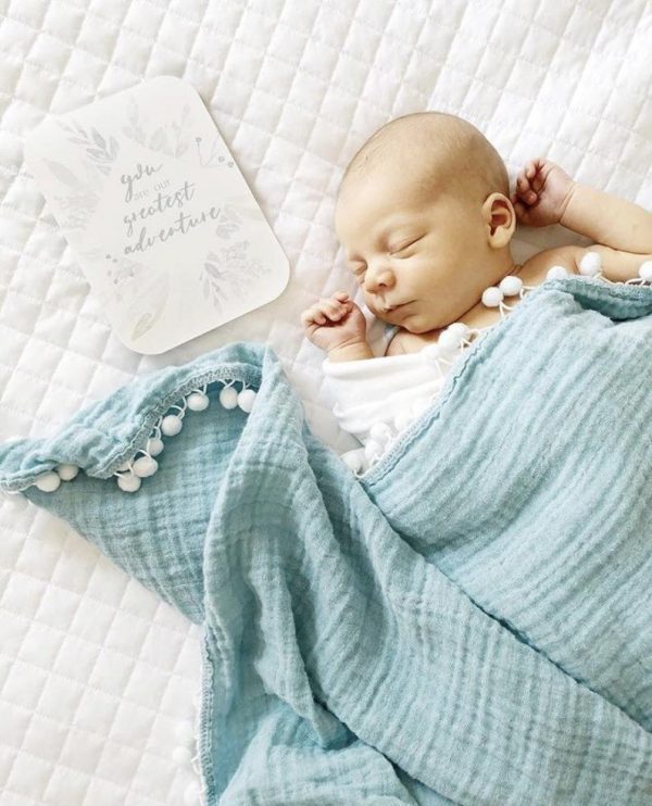 Baby Tassel Swaddle Blanket - Image 7