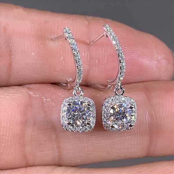 Women's Crystal Drop Earrings - Image 4