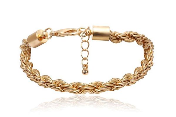 Curb Cuban Chain Bracelets Set for Women, 4 Pcs - Image 7