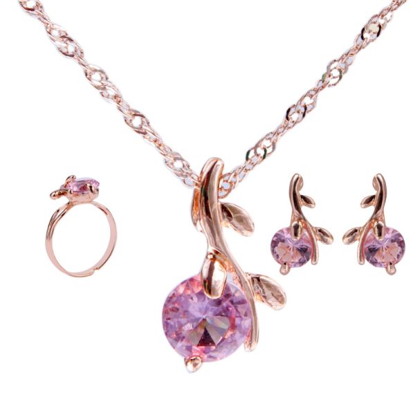 Woman's Elegant Crystals Jewellery Set - Image 4